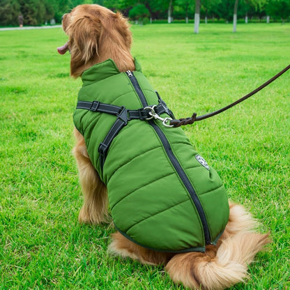 Traje Impermeable Acolchado para Perros Grandes