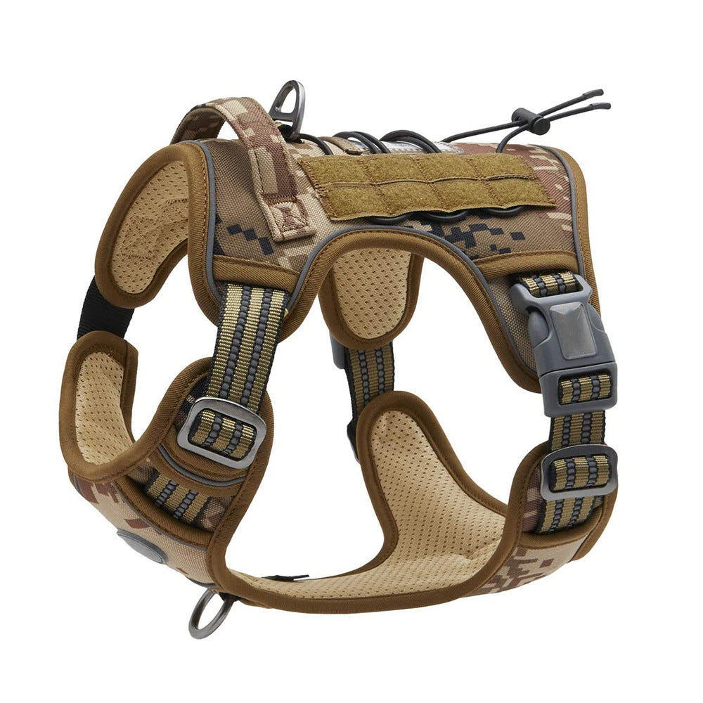 Pechera Táctica con Velcro para Perros Medianos y Grandes
