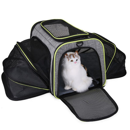 Mochila Transportín Expandible para Gatos y Perros