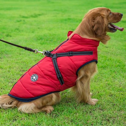 Traje Impermeable Acolchado para Perros Grandes