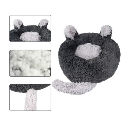 Colchoneta de Felpa Orejas de Conejo para Mascotas