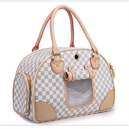 Bolso Transportín Tote de Piel Sintética para Mascotas