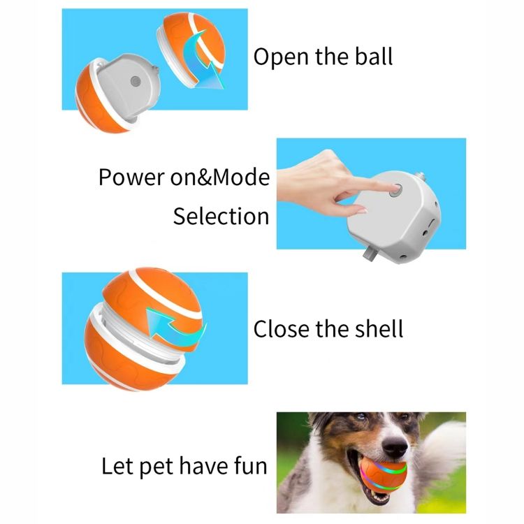 Pelota Interactiva Eléctrica para Gatos y Perros