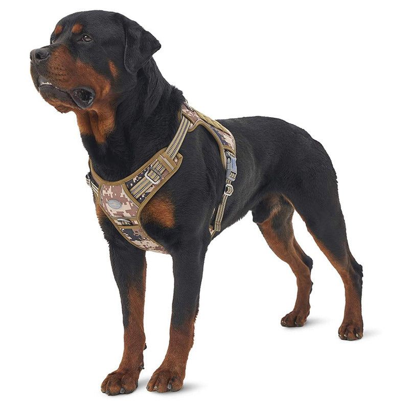 Pechera Táctica con Velcro para Perros Medianos y Grandes