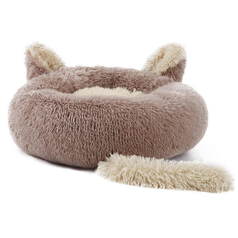 Colchoneta de Felpa Orejas de Conejo para Mascotas