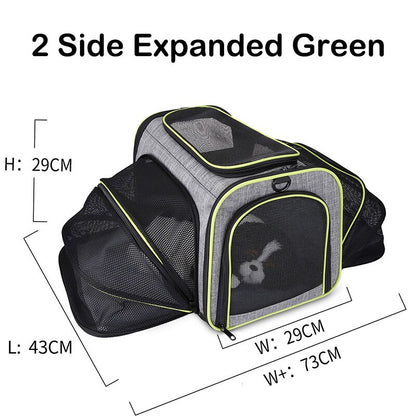 Mochila Transportín Expandible para Gatos y Perros