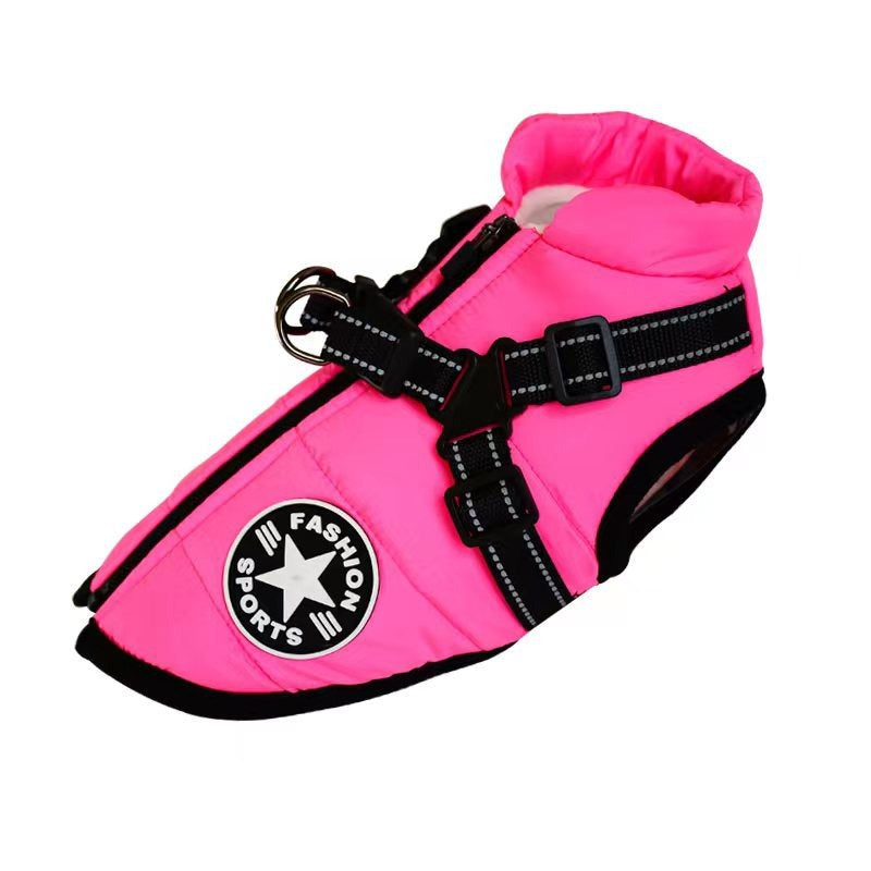 Traje Impermeable Acolchado para Perros Grandes