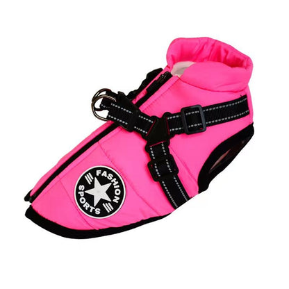 Traje Impermeable Acolchado para Perros Grandes