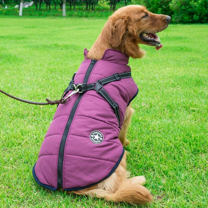 Traje Impermeable Acolchado para Perros Grandes