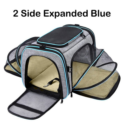 Mochila Transportín Expandible para Gatos y Perros