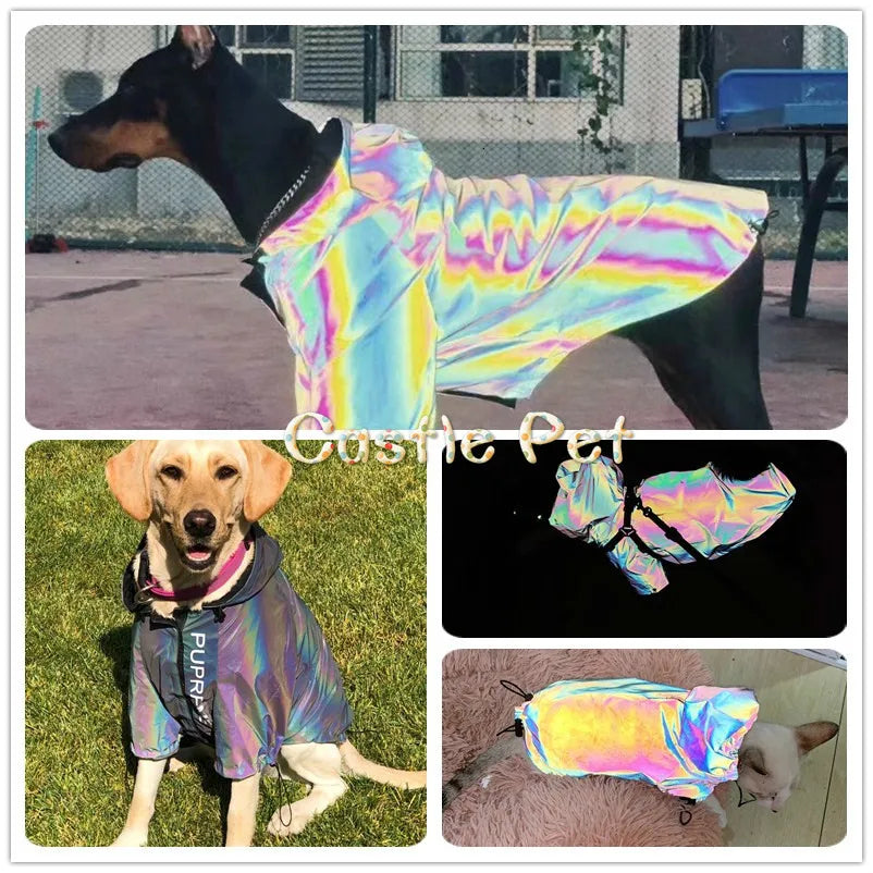 Chaqueta Reflectante con Capucha para Perro