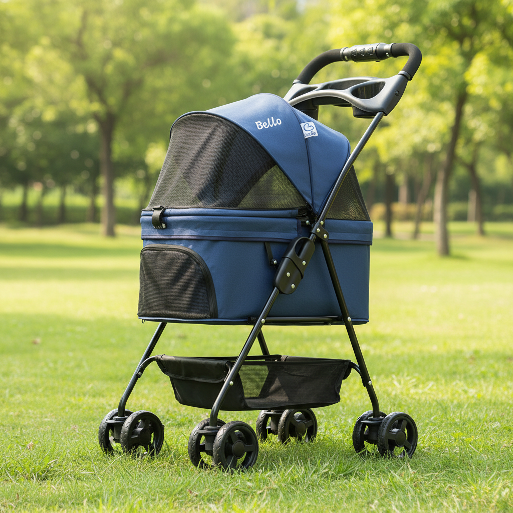 Bello OSM-M02S Lightweight Folding Pet Stroller