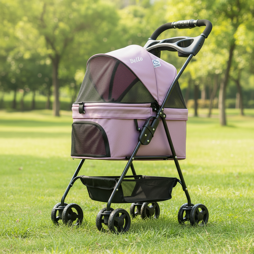 Carrito Plegable para Mascotas – Paseos Cómodos Sin Límites