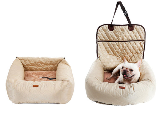 Transportín Plegable 2 en 1 – Transportín y Asiento de Coche para Mascotas
