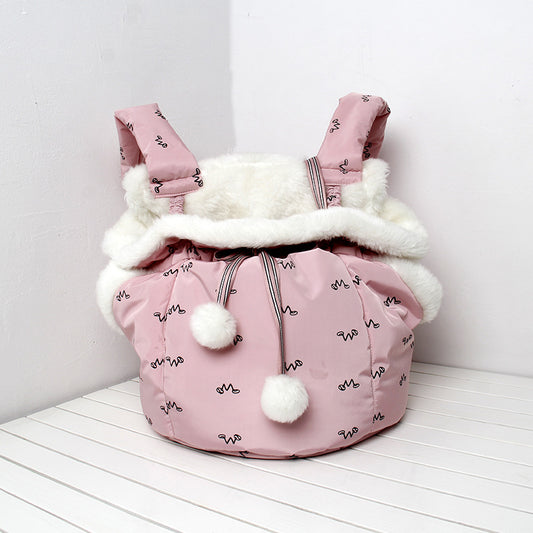 Mochila Portadora Frontal para Mascotas – Manos Libres y Abrigada