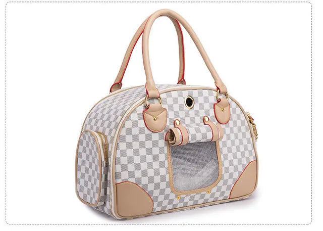 Bolso Transportín Tote de Piel Sintética para Mascotas