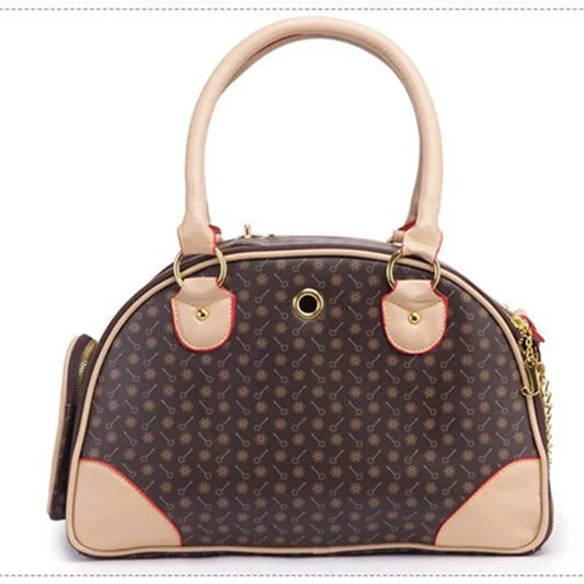 Bolso Transportín Tote de Piel Sintética para Mascotas