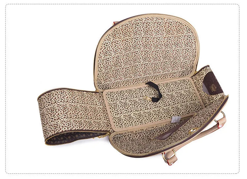 Bolso Transportín Tote de Piel Sintética para Mascotas