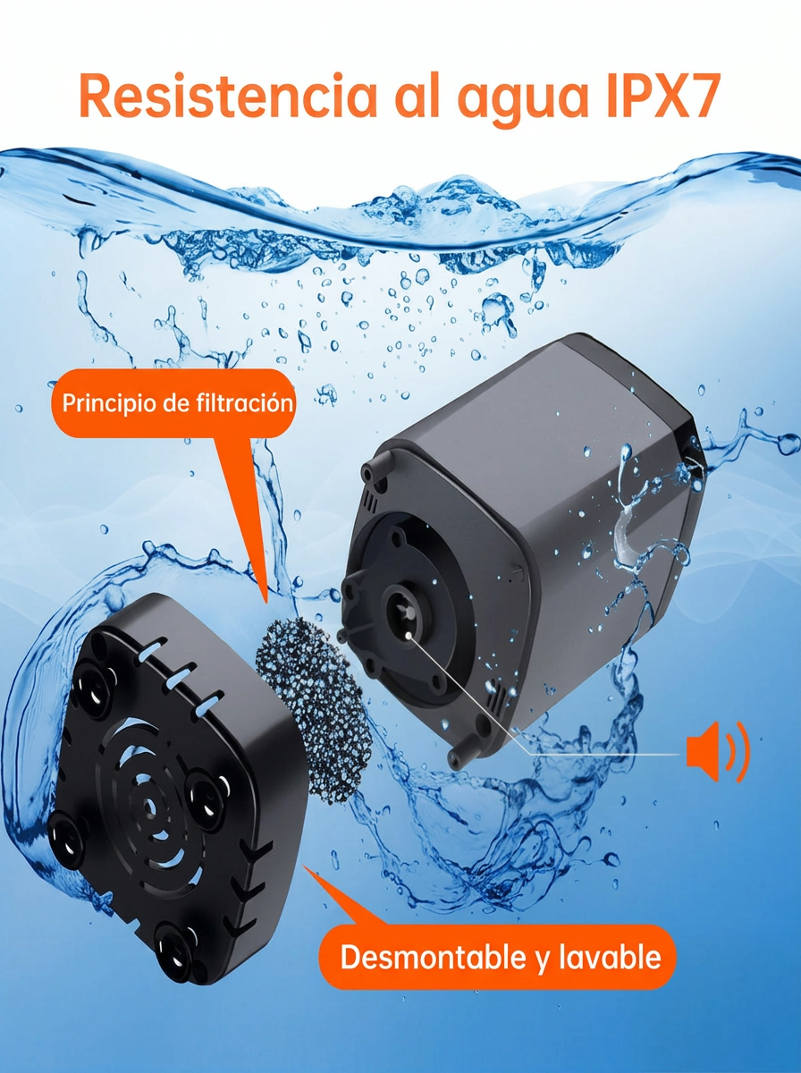 Resistencia al agua IPX7 de la ducha portátil recargable para mascotas